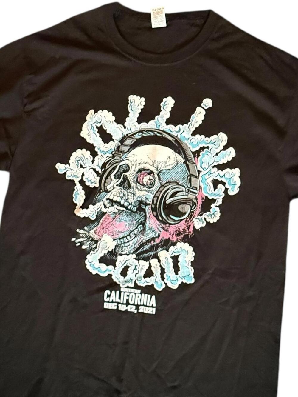 Fruit of the Loom Rolling Loud California 2023 Graphic Band Tee Black Sz L